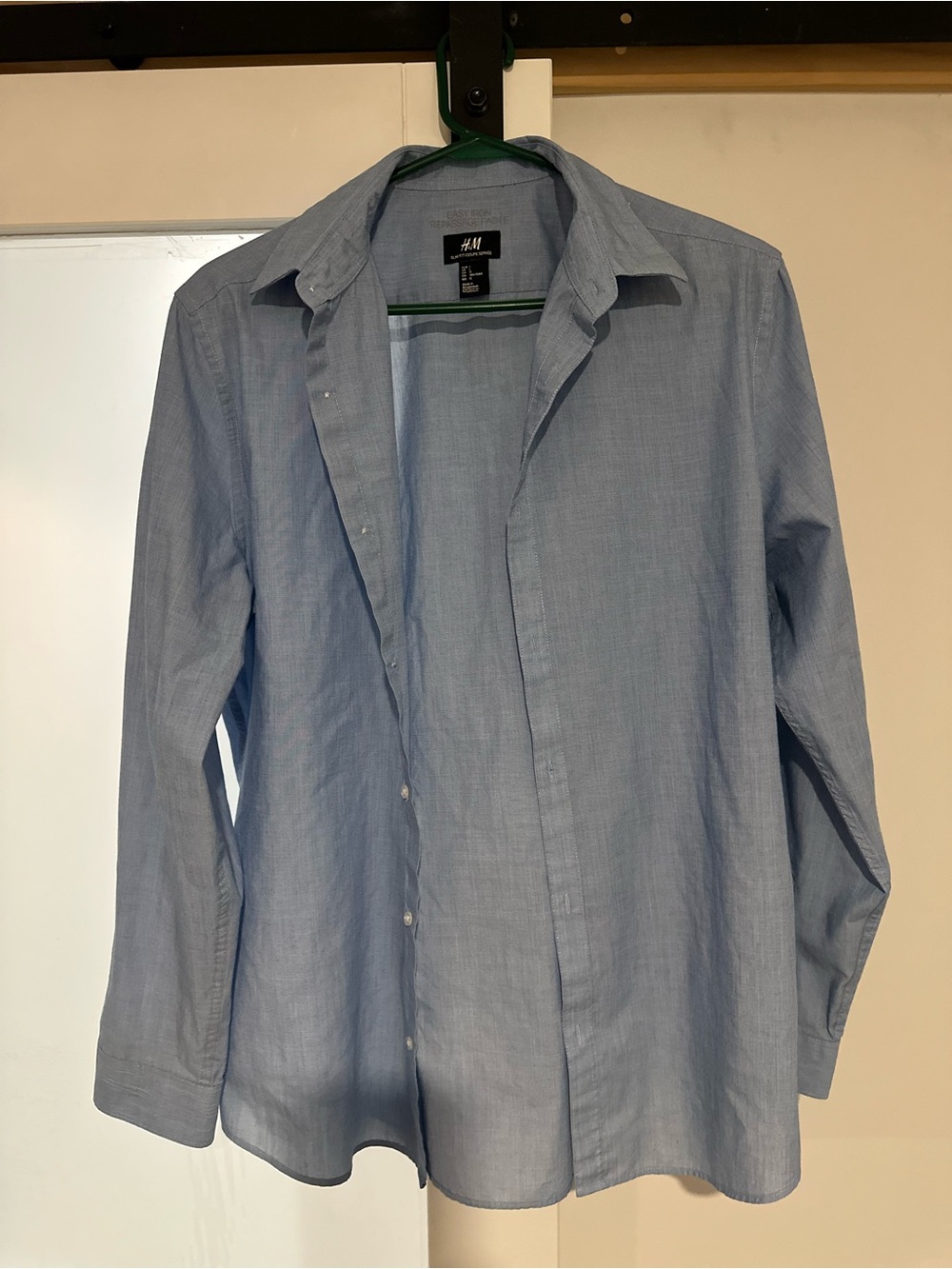H&M Light Blue Slim Fit Button Shirt